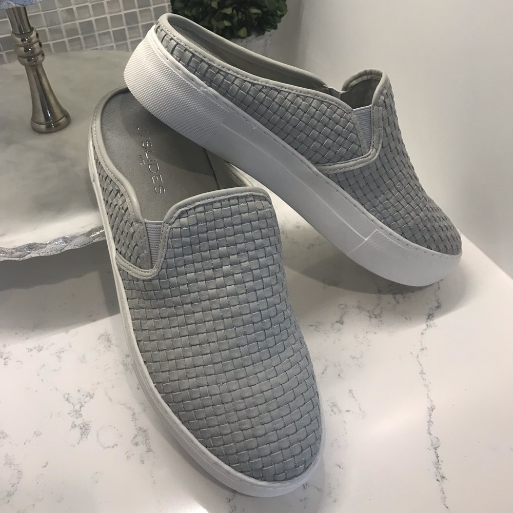 JSlides NEW FIONA Grey Leather